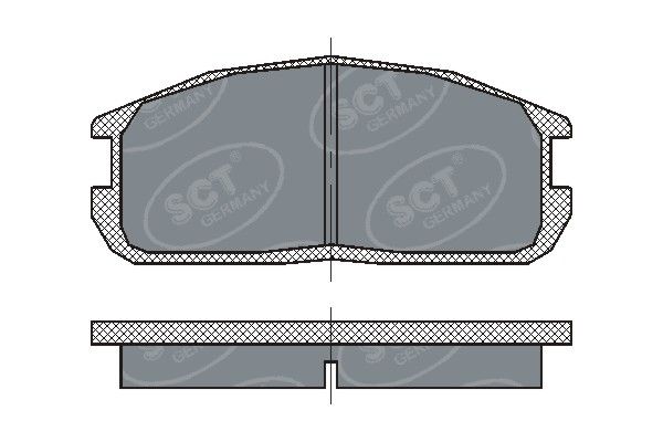 SCT GERMANY Комплект тормозных колодок, дисковый тормоз SP 220 PR